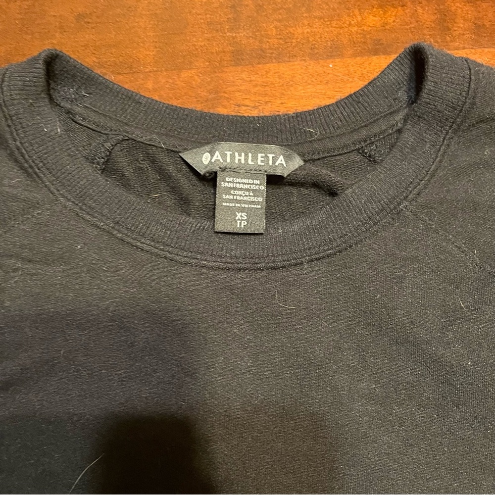 Athleta Black Long Sleeve Top- XS - Picture 4 of 5